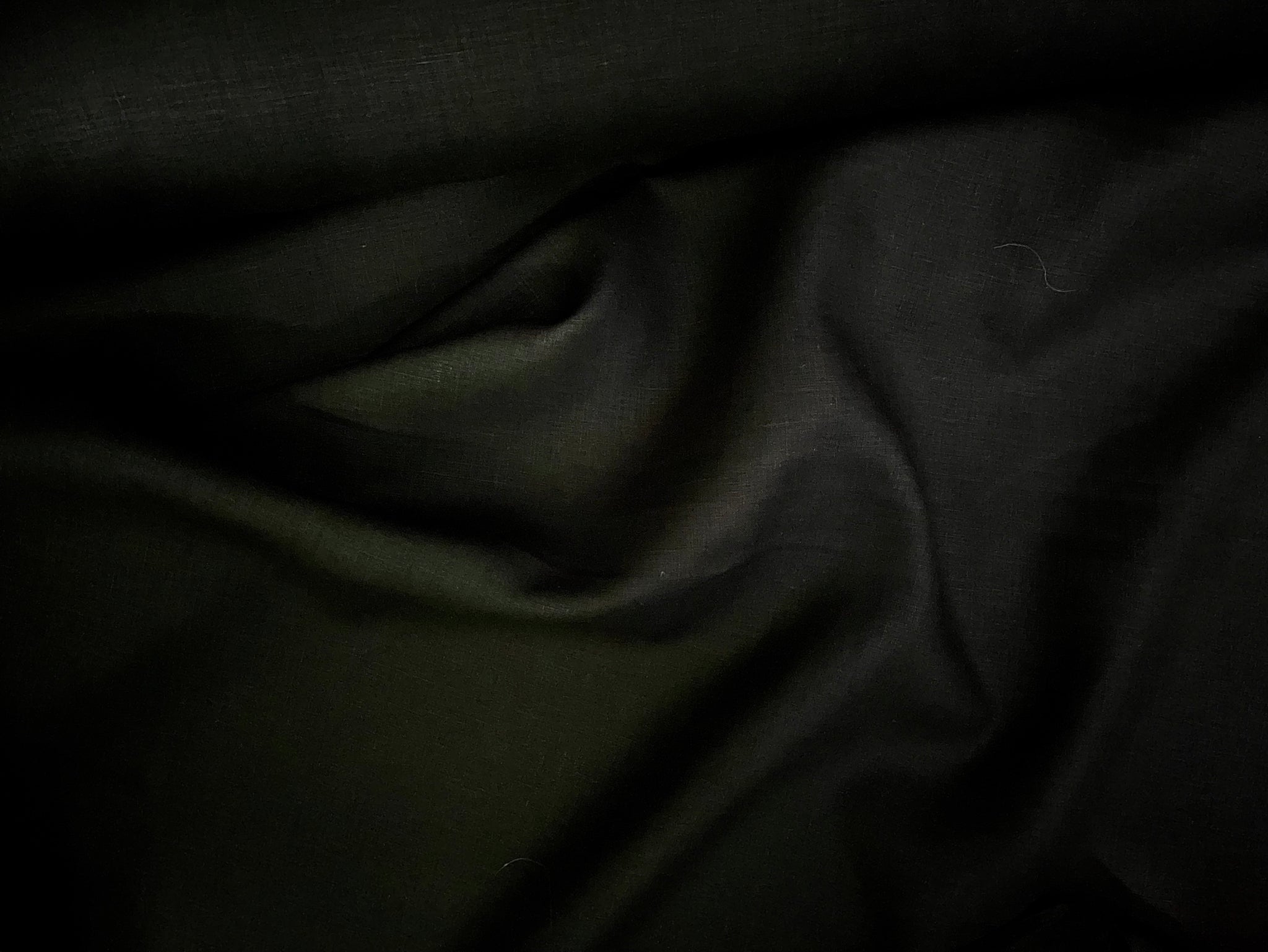 20 Yards Black Linen Fabric