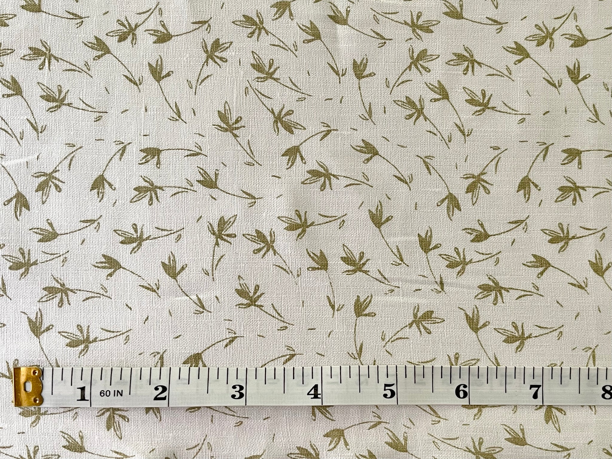 20 Yards Foliage Print Linen Fabric
