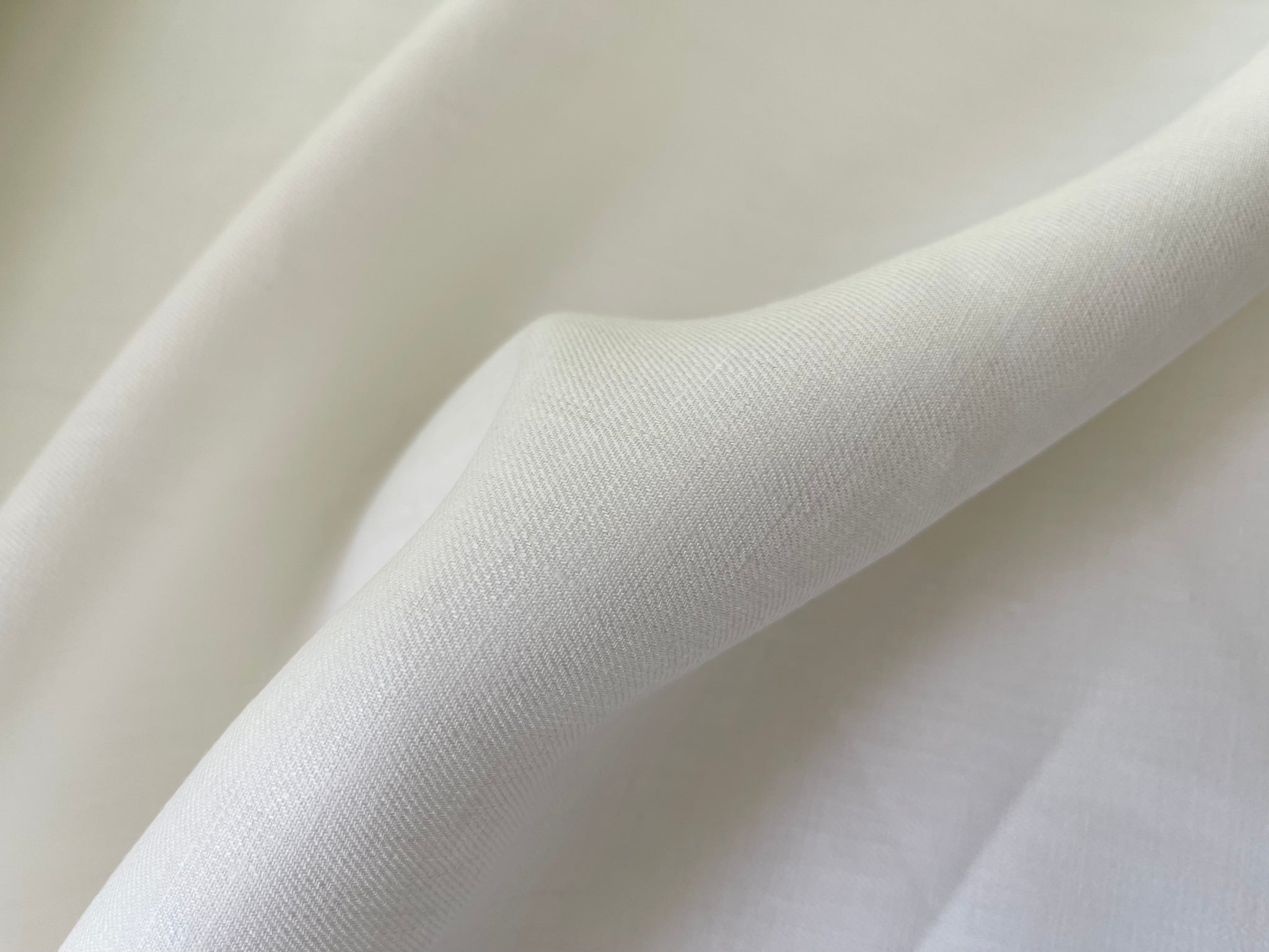 Deadstock Linen Fabric - Ivory Midweight