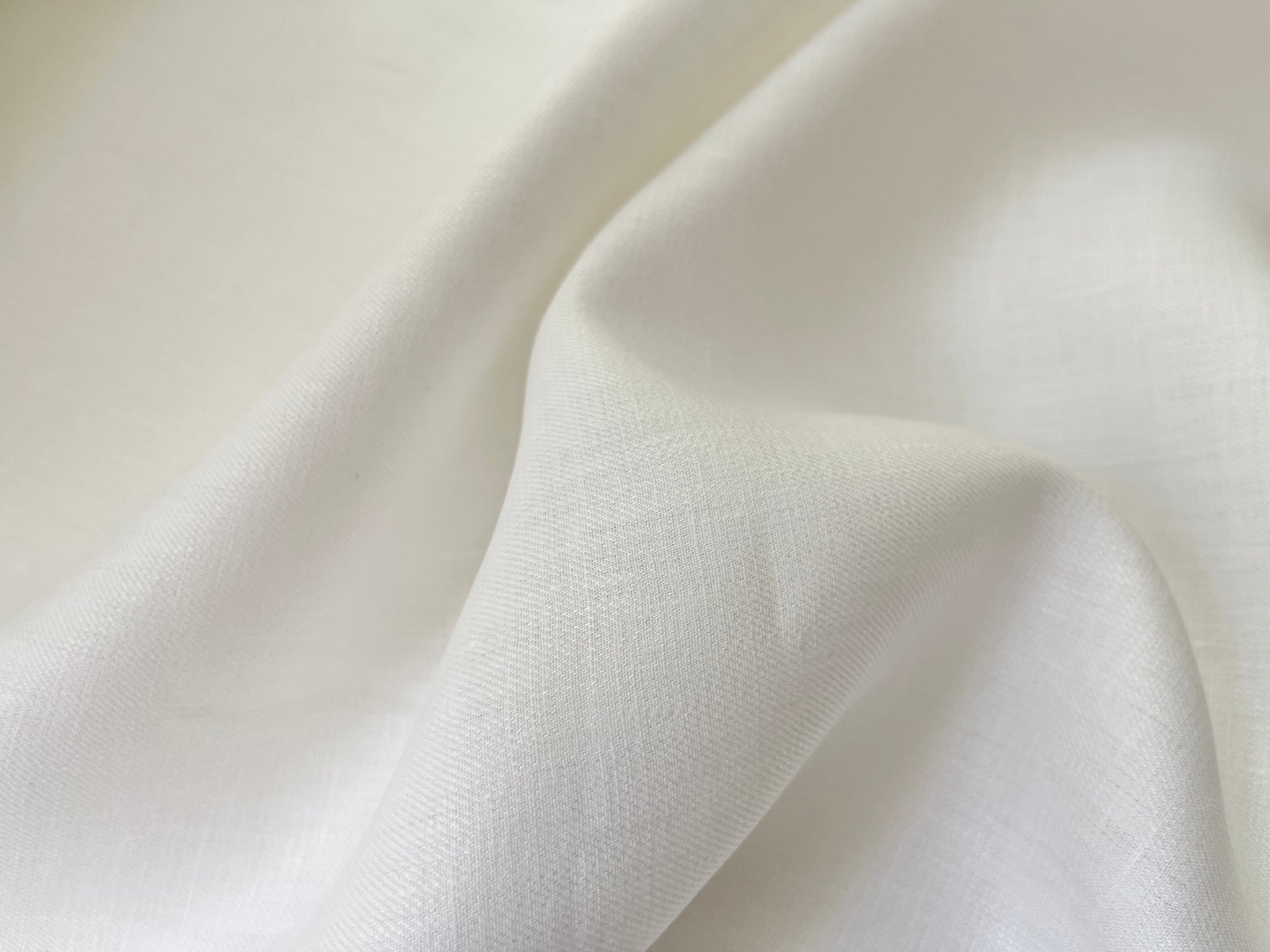 Deadstock Linen Fabric - Ivory Midweight