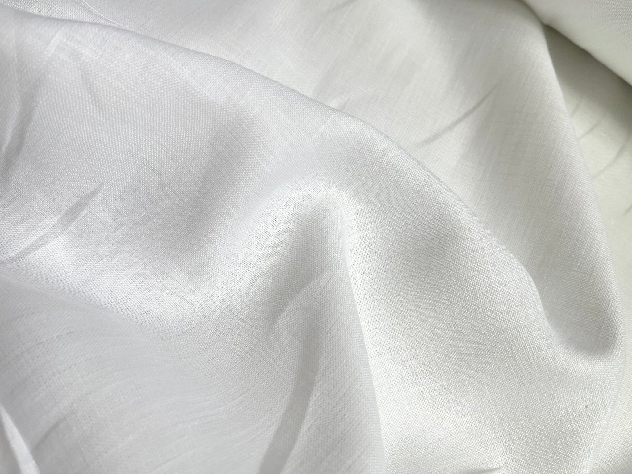 20 Yards Pure White Linen Fabric