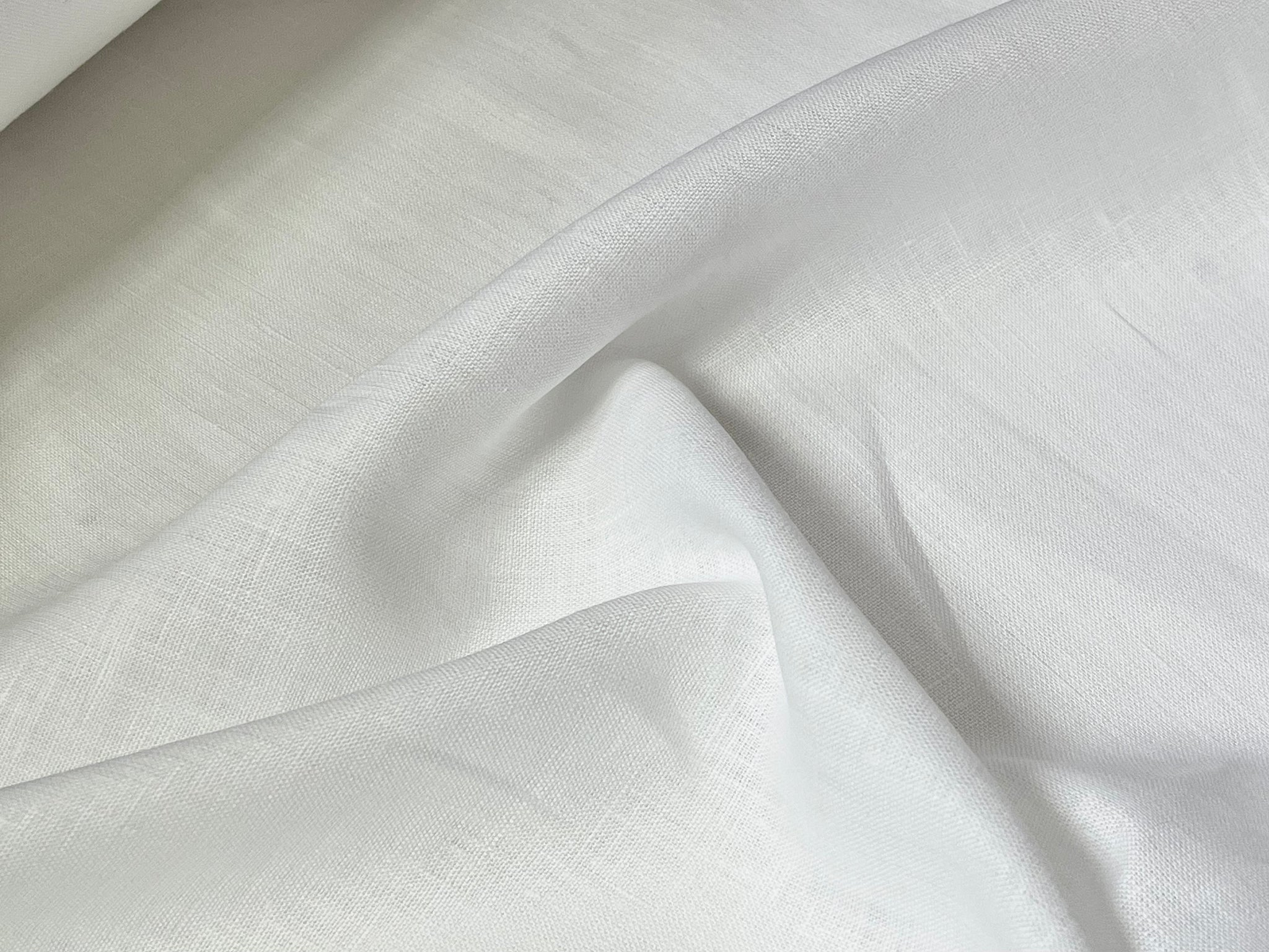Deadstock Linen Fabric - Pure White