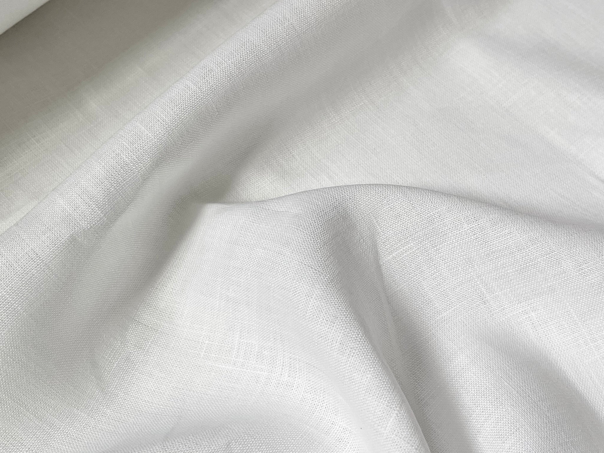 20 Yards Pure White Linen Fabric