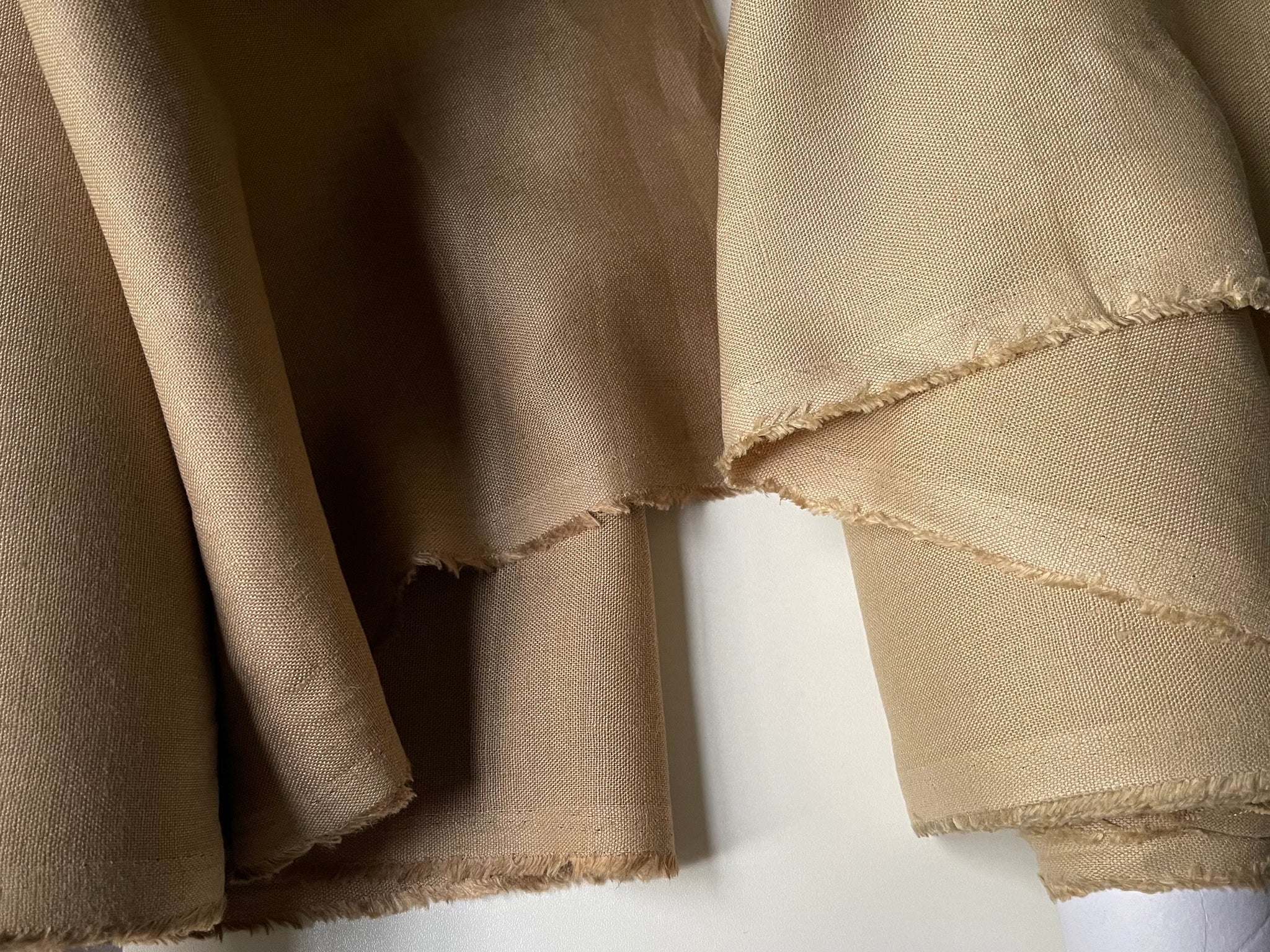 Deadstock Linen Fabric - Camel