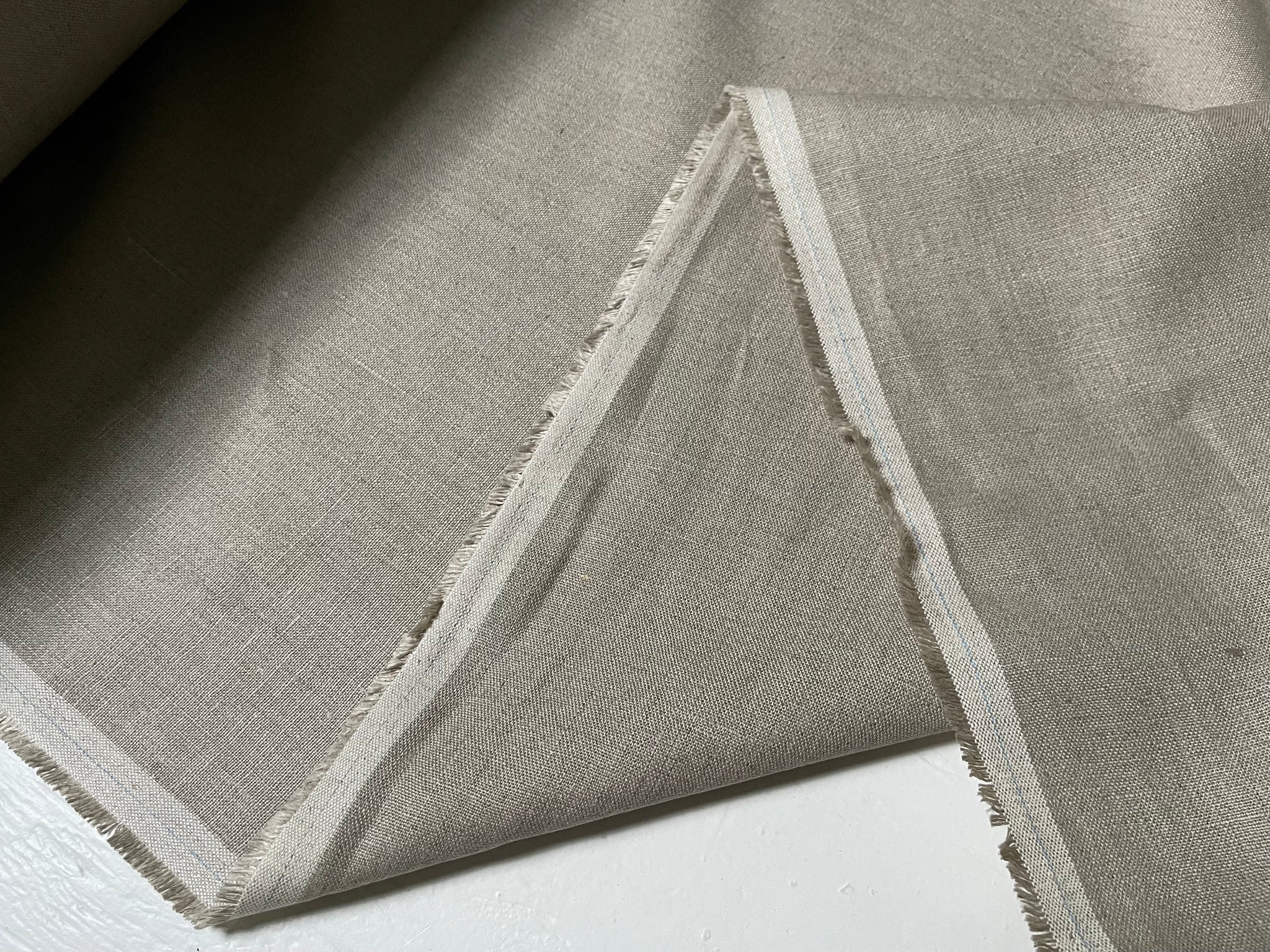 Deadstock Linen Fabric - Natural Undyed