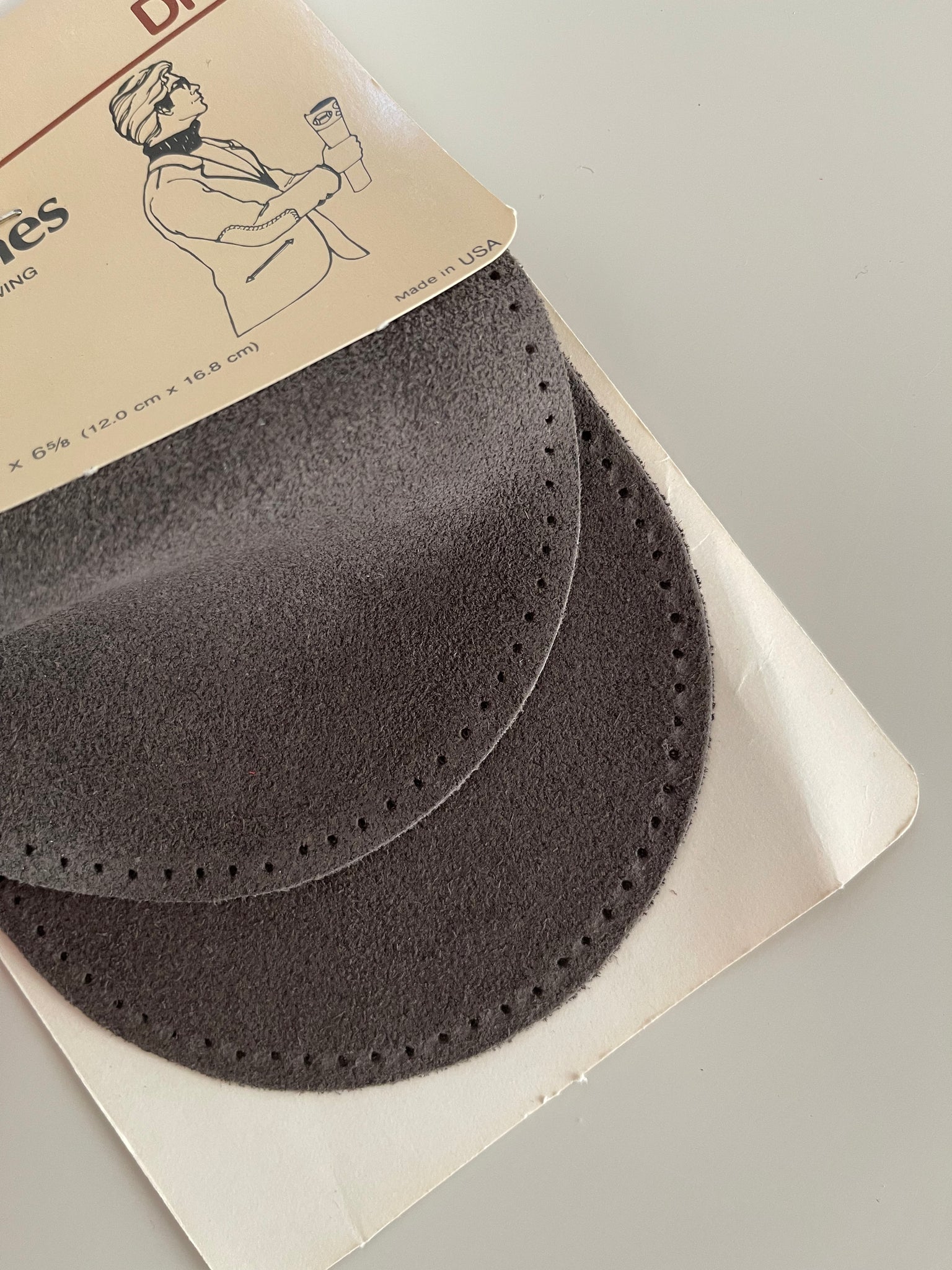 Vintage Dritz Genuine Sueded Cowhide Elbow Patches