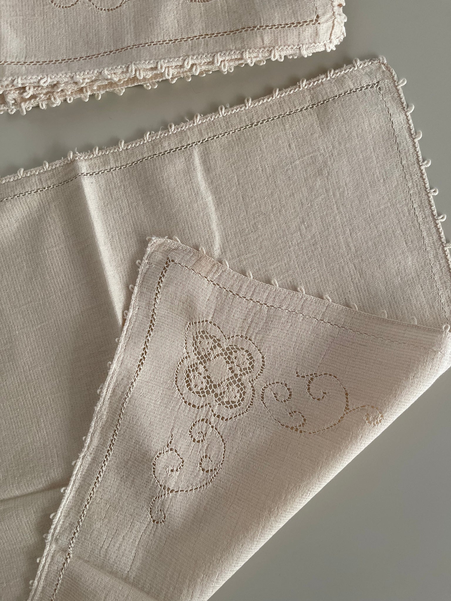 Vintage Set of 6 Crochet Napkins