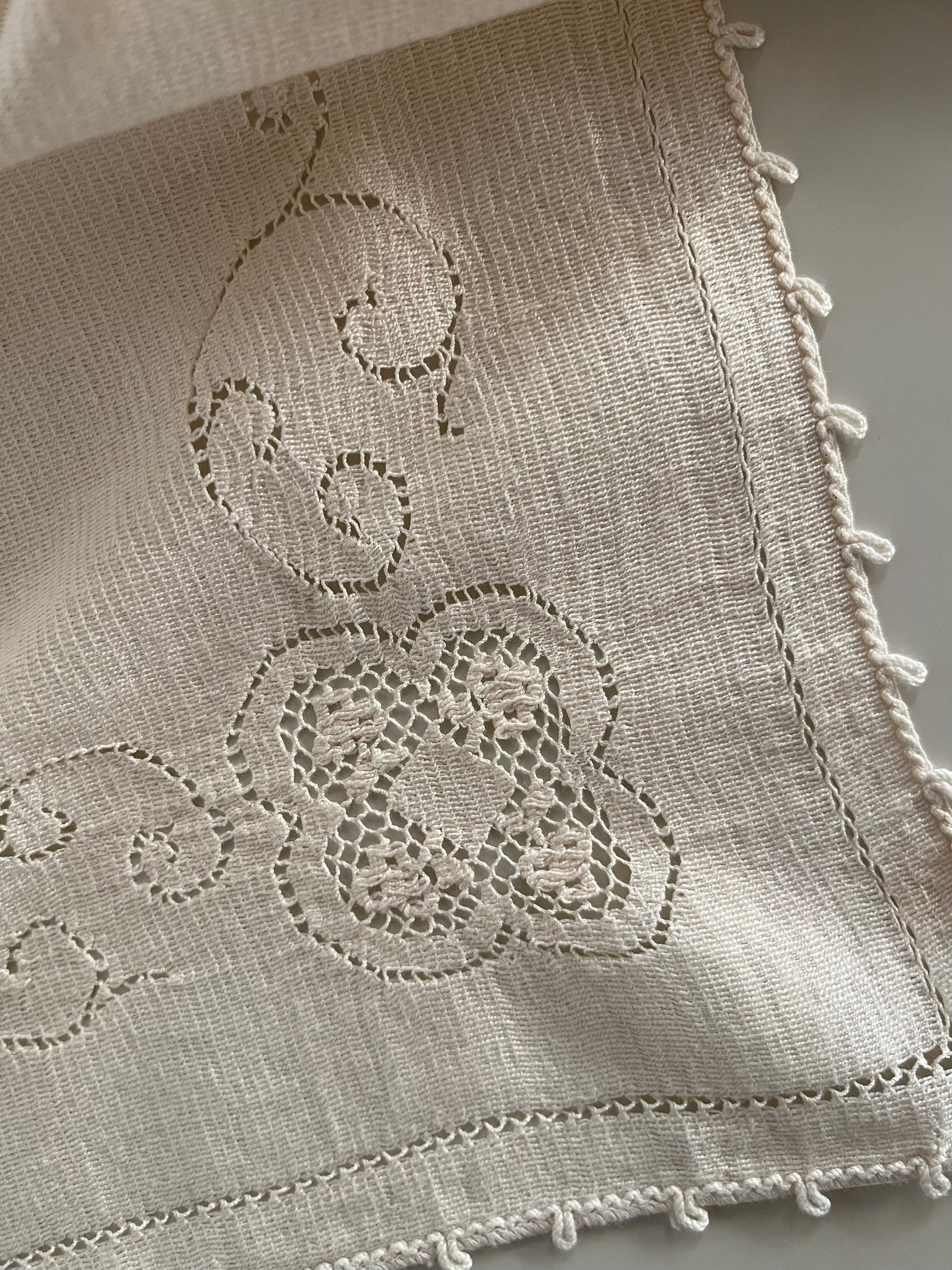 Vintage Set of 6 Crochet Napkins