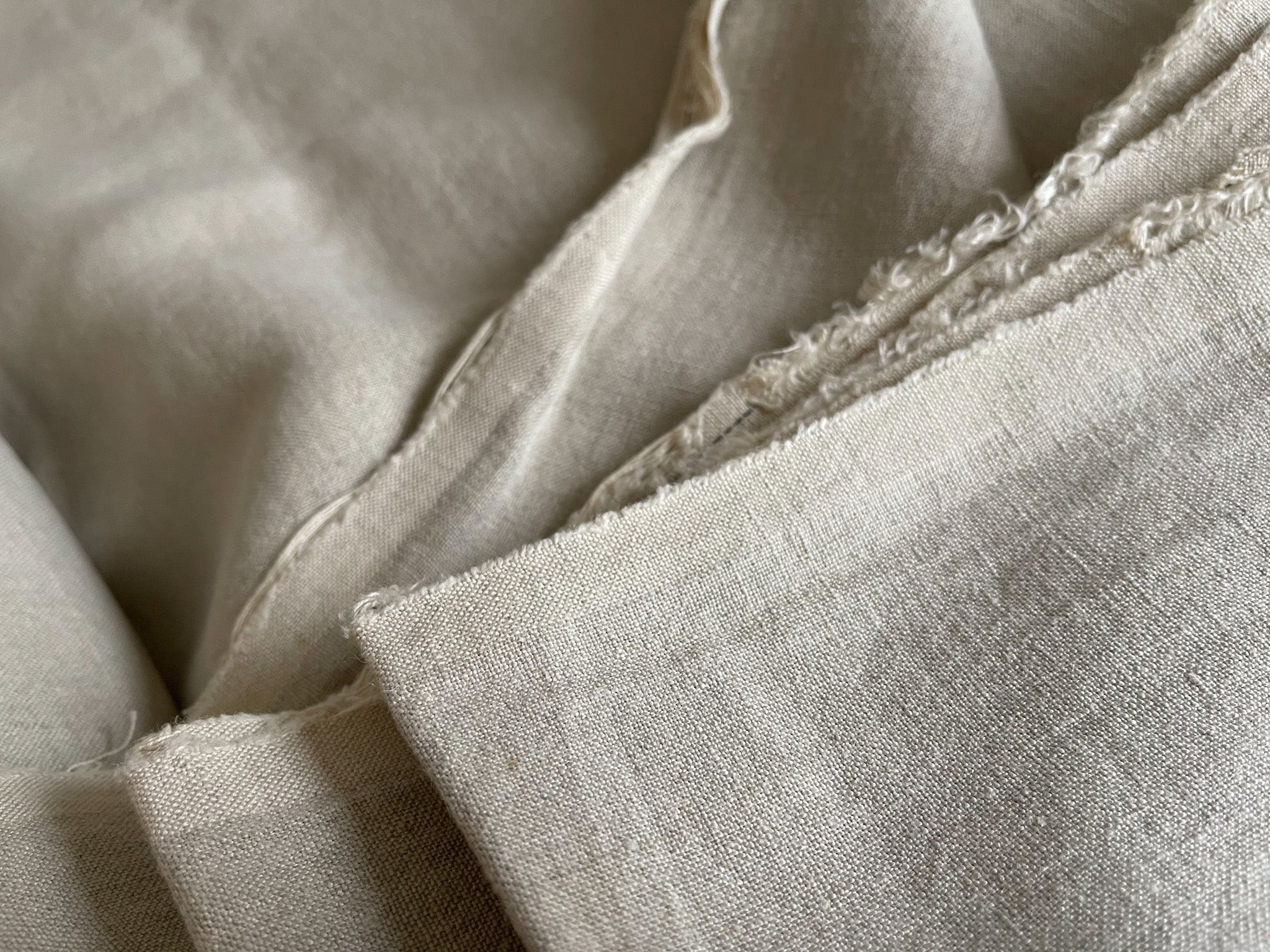 Natural Linen Fabric - Extra Wide Stone Washed Super Soft
