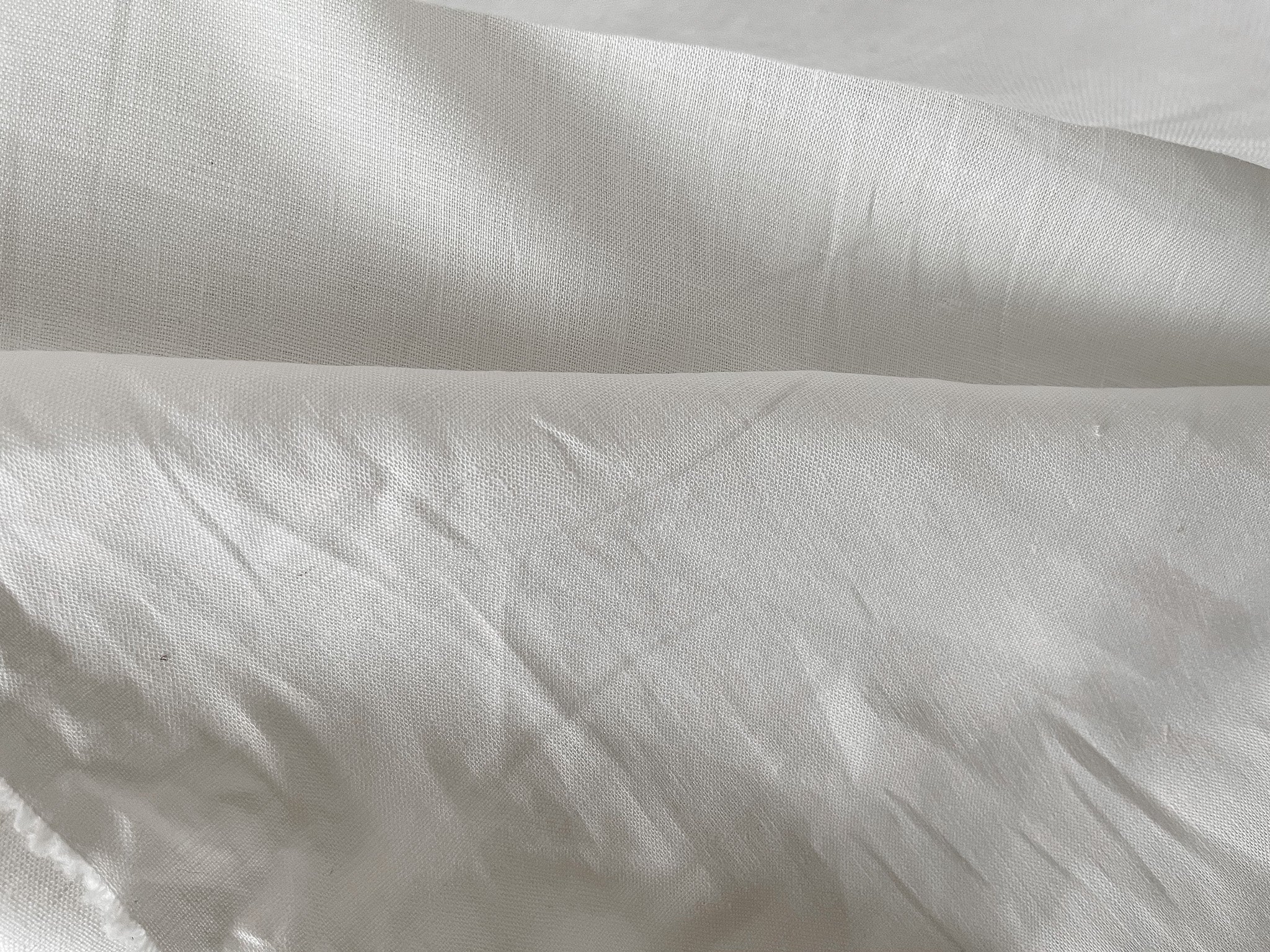 Off-White Linen Fabric - Unfinished