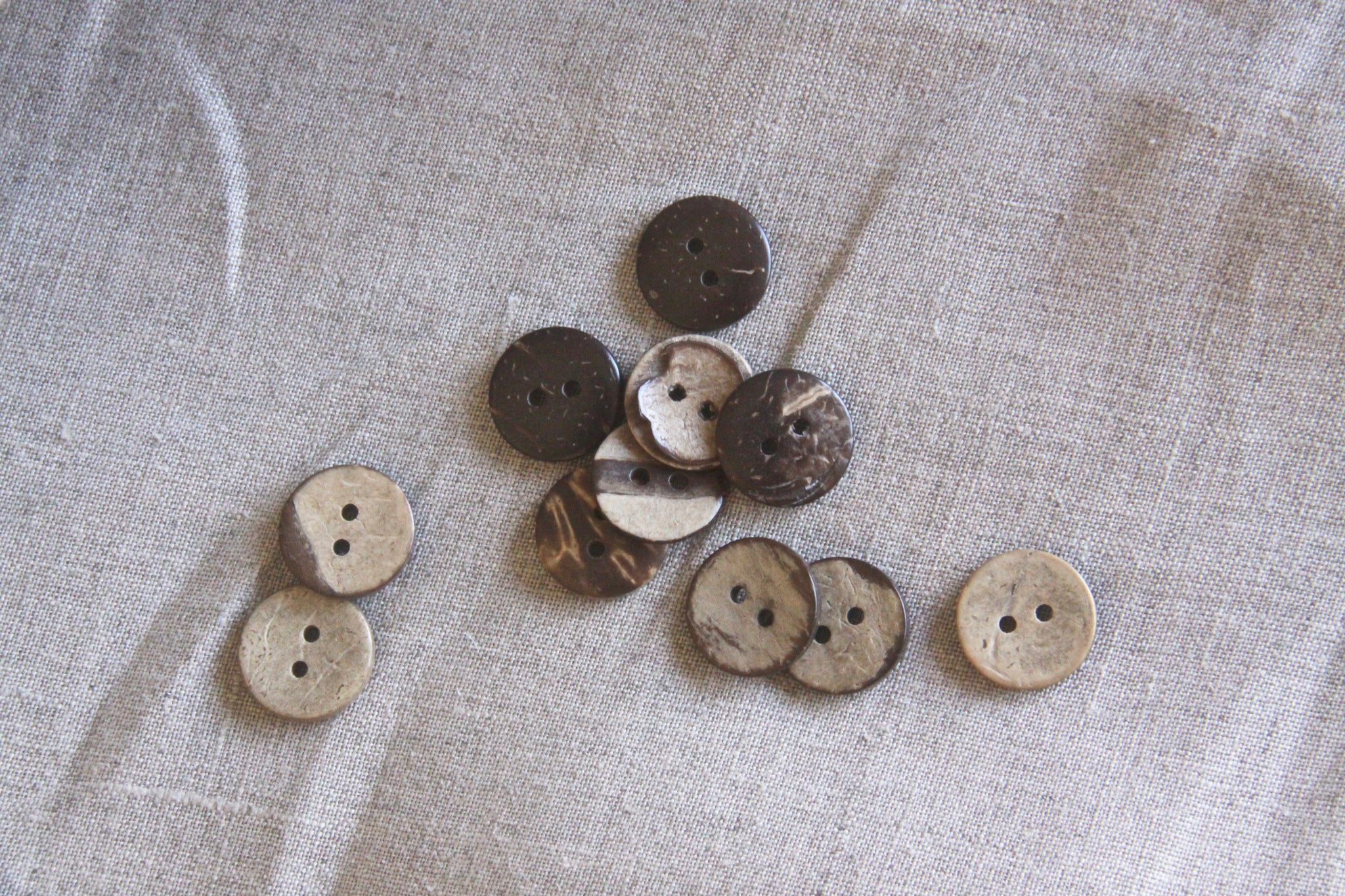 Set of 10 Coconut Shell Buttons