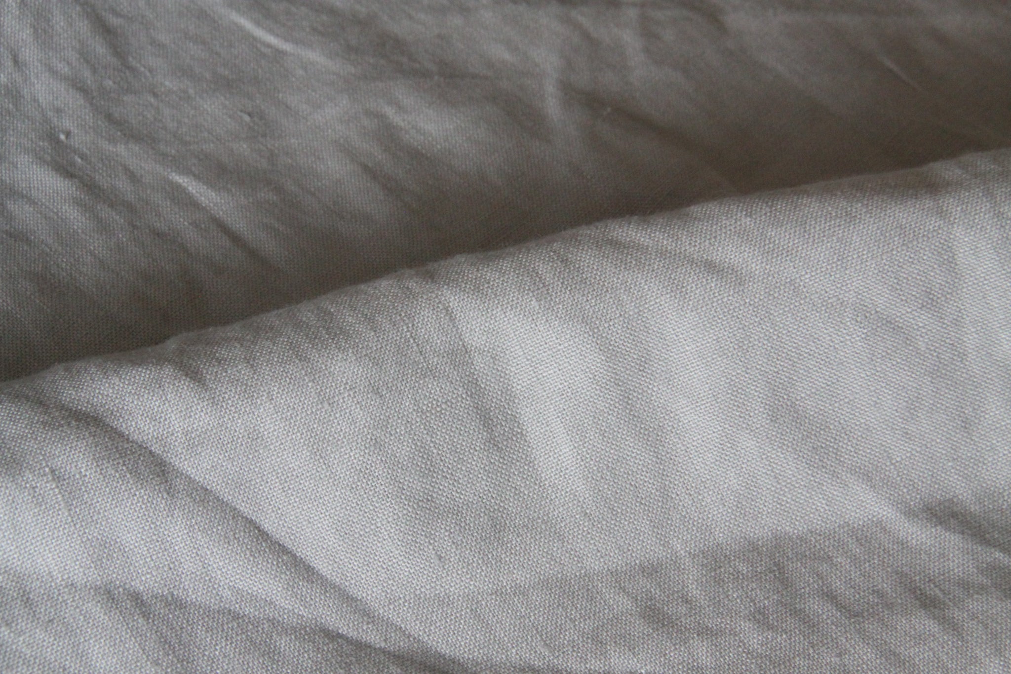 Grey Linen Fabric - Softened