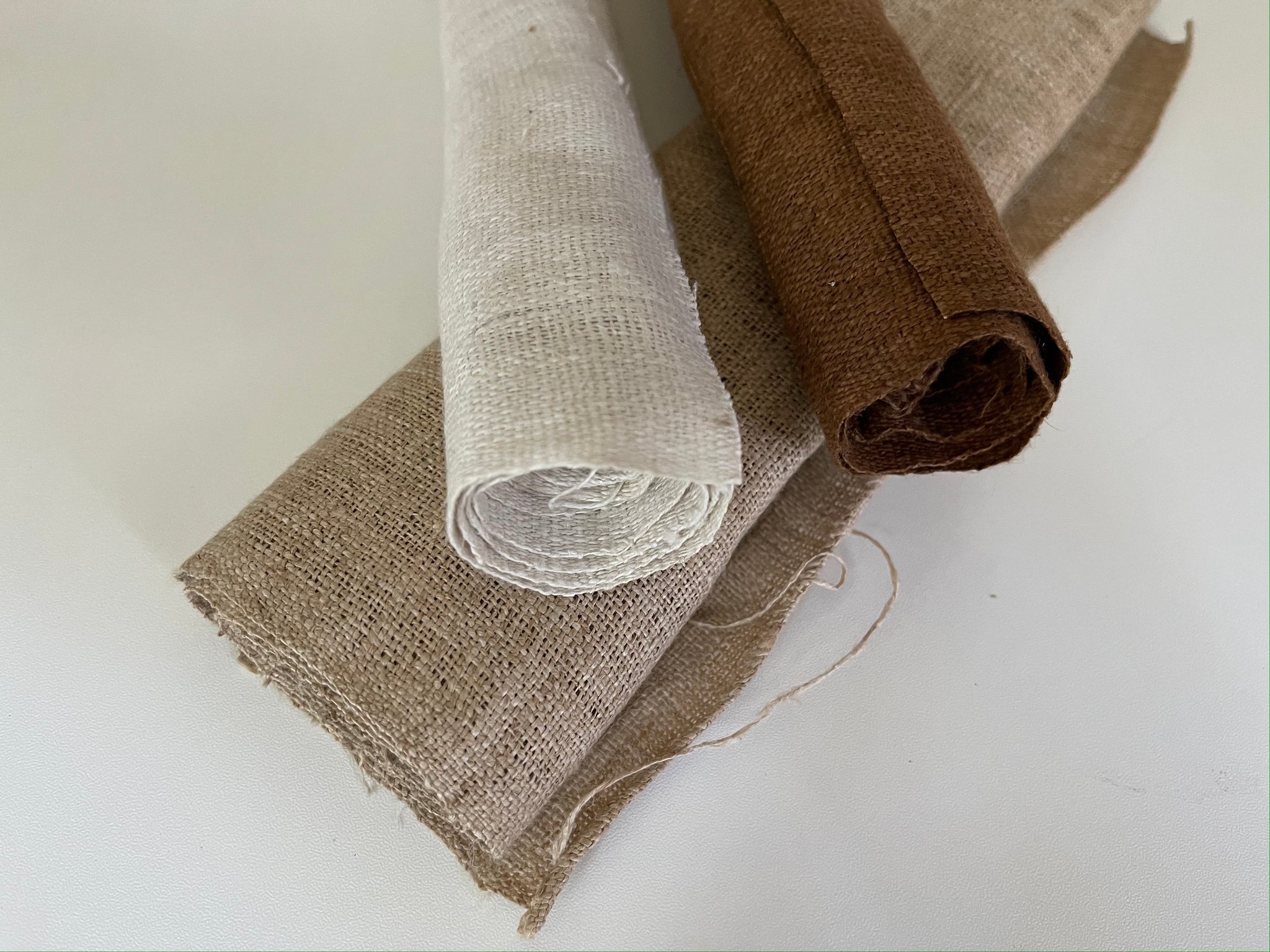 Organic Handwoven Hemp Fabric Bundle - Multi