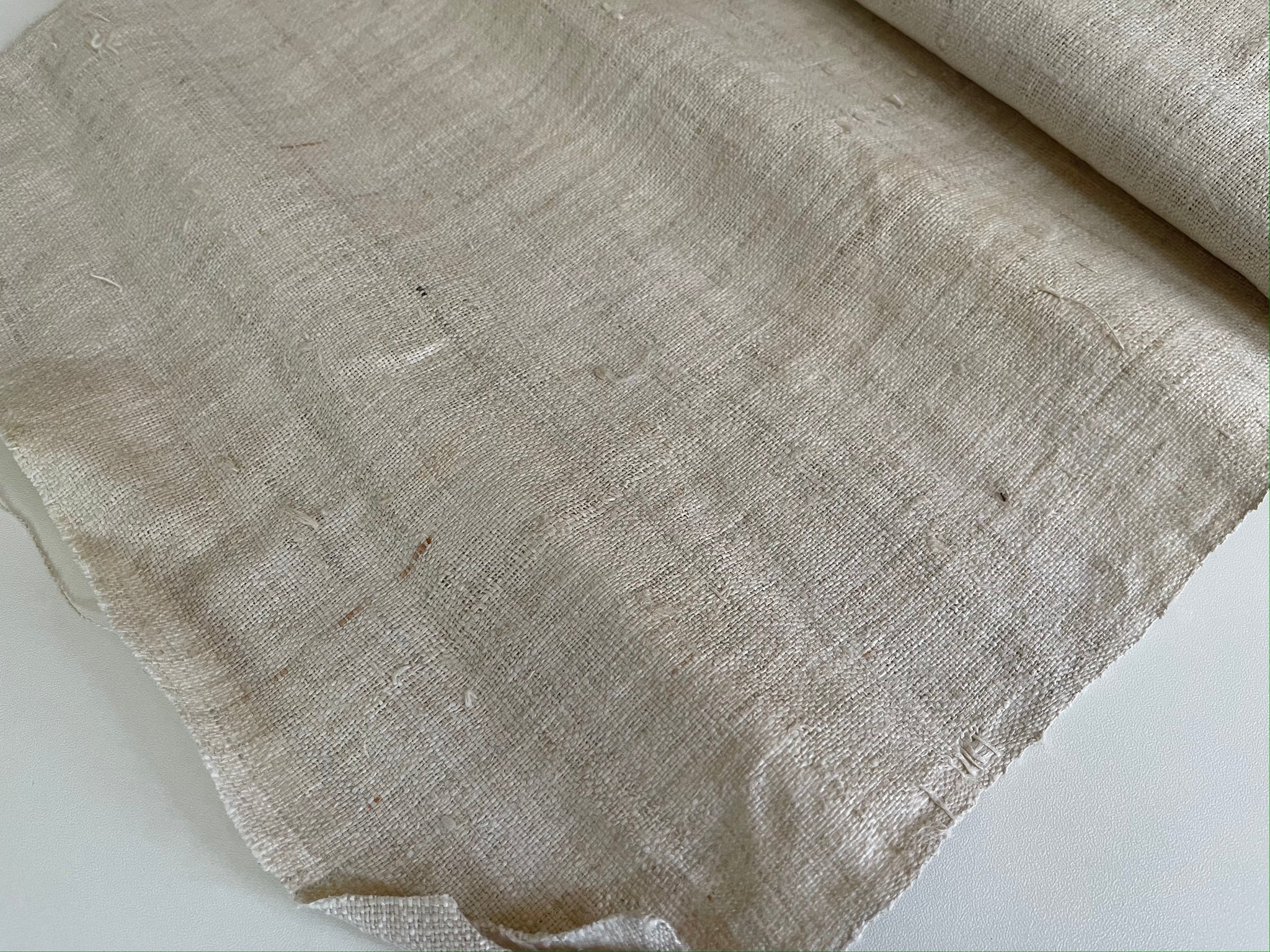 Organic Handwoven Hemp Fabric Bundle - Vintage Off-White