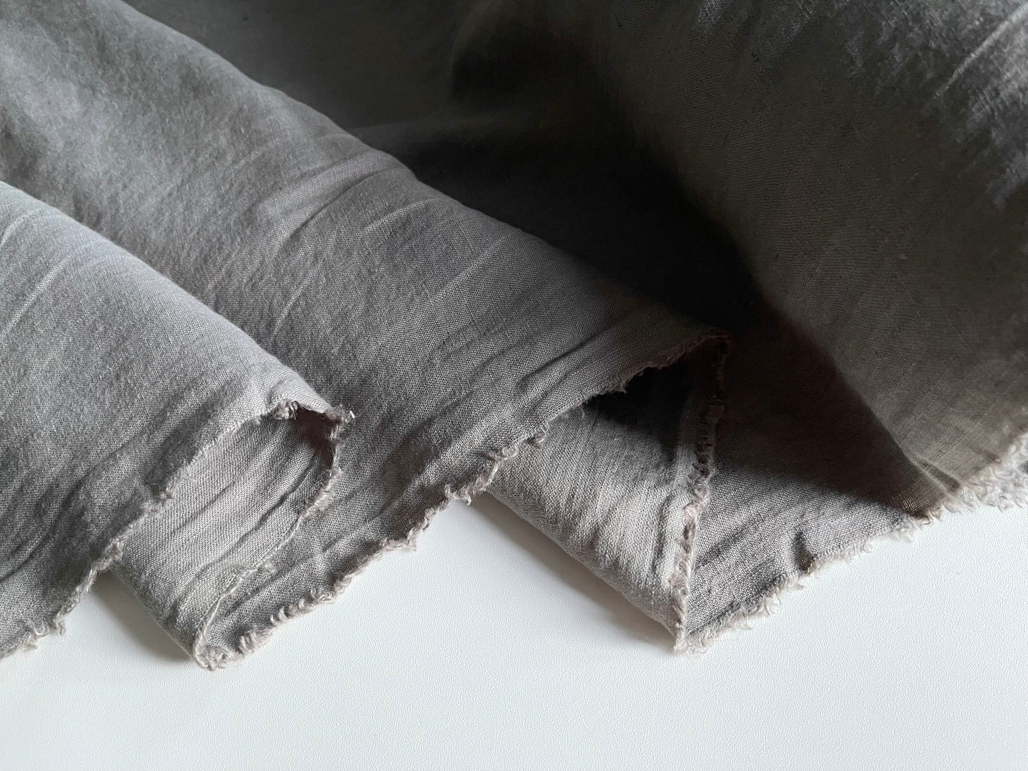 Pure White Linen Fabric - Softened – Terra Textilia
