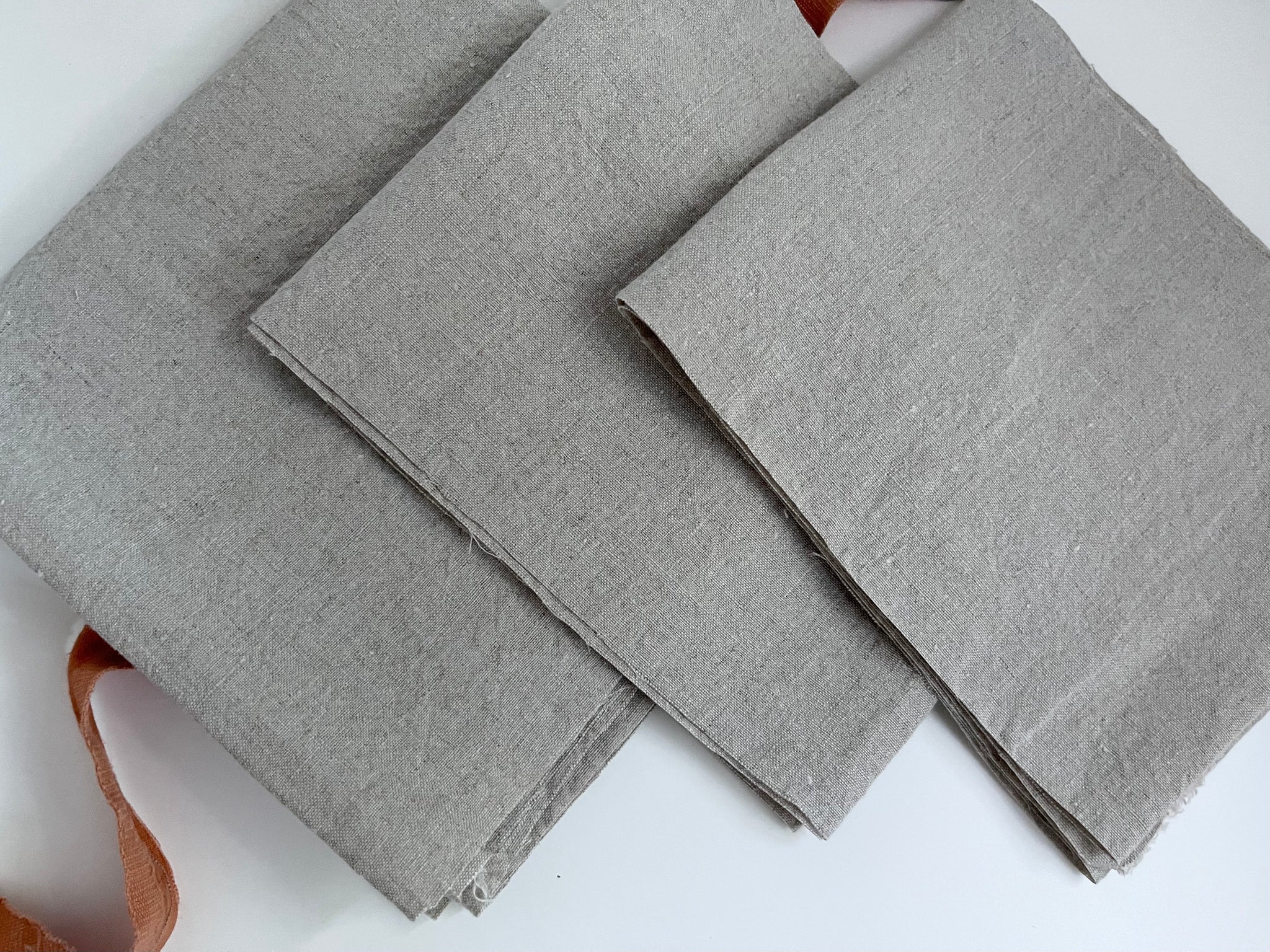 Linen Fabric Remnants - Natural
