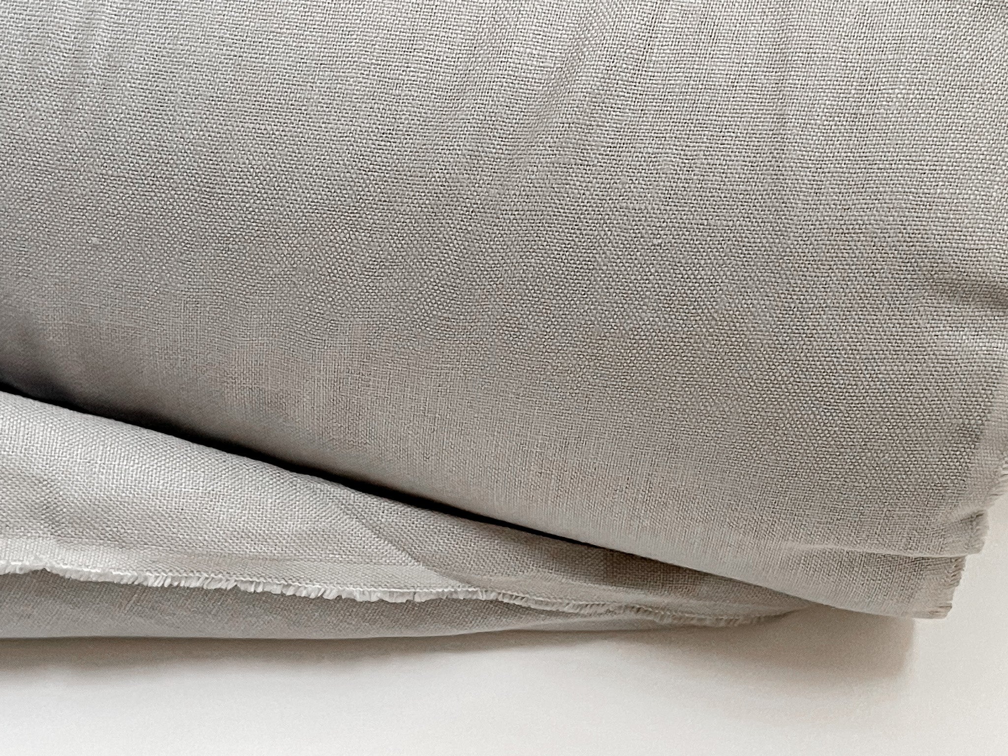 Light Grey Linen Fabric - Heavy Weight