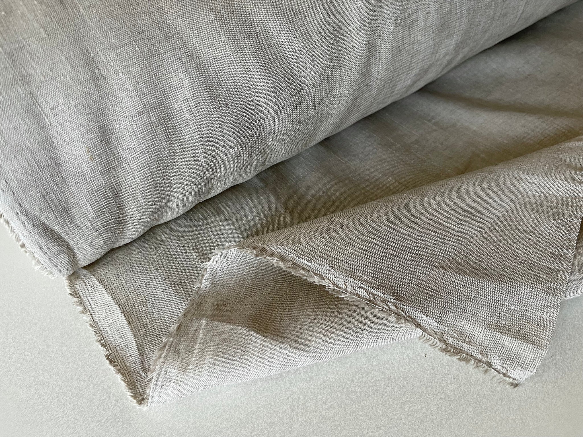 Natural Melange Linen Fabric