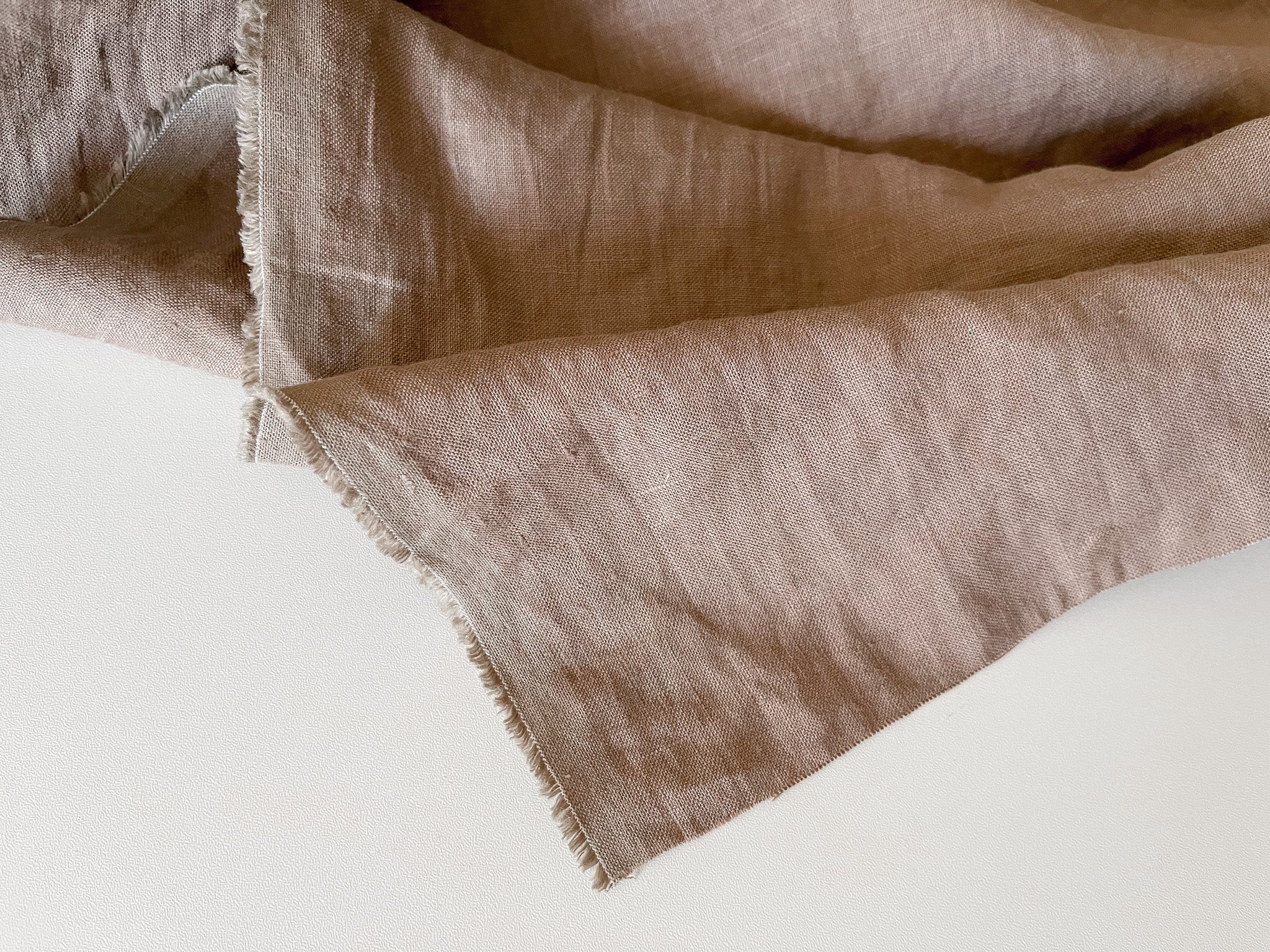 Desert Clay Linen Fabric - Softened